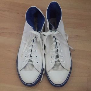 White high top Converse size 10 mens